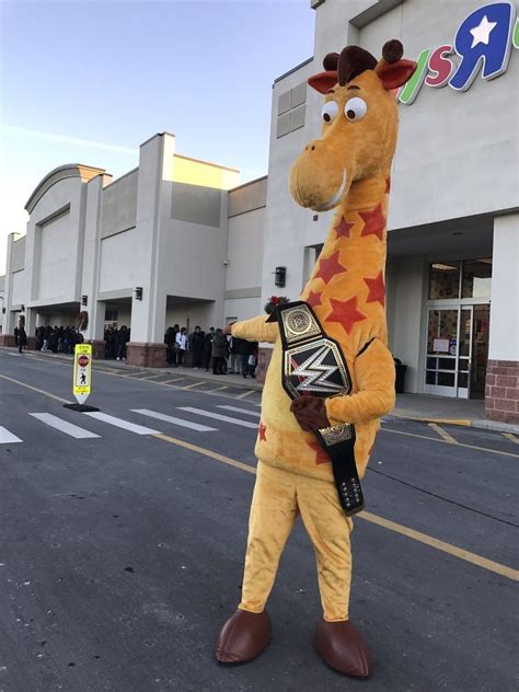 Geoffrey the giraffe mascot costume